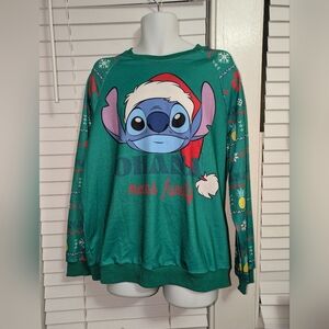 Disney Lilo & Stich Ohana Means Family Christmas Long Sleeved Shirt. NWT Size XL